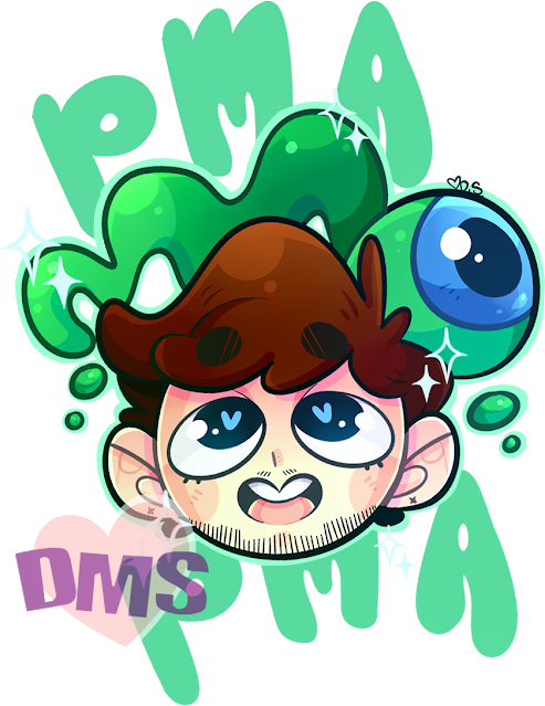 Markiplier And Jacksepticeye Google Png Jacksepticeye - Jacksepticeye Pma Fanart (530x663), Png Download