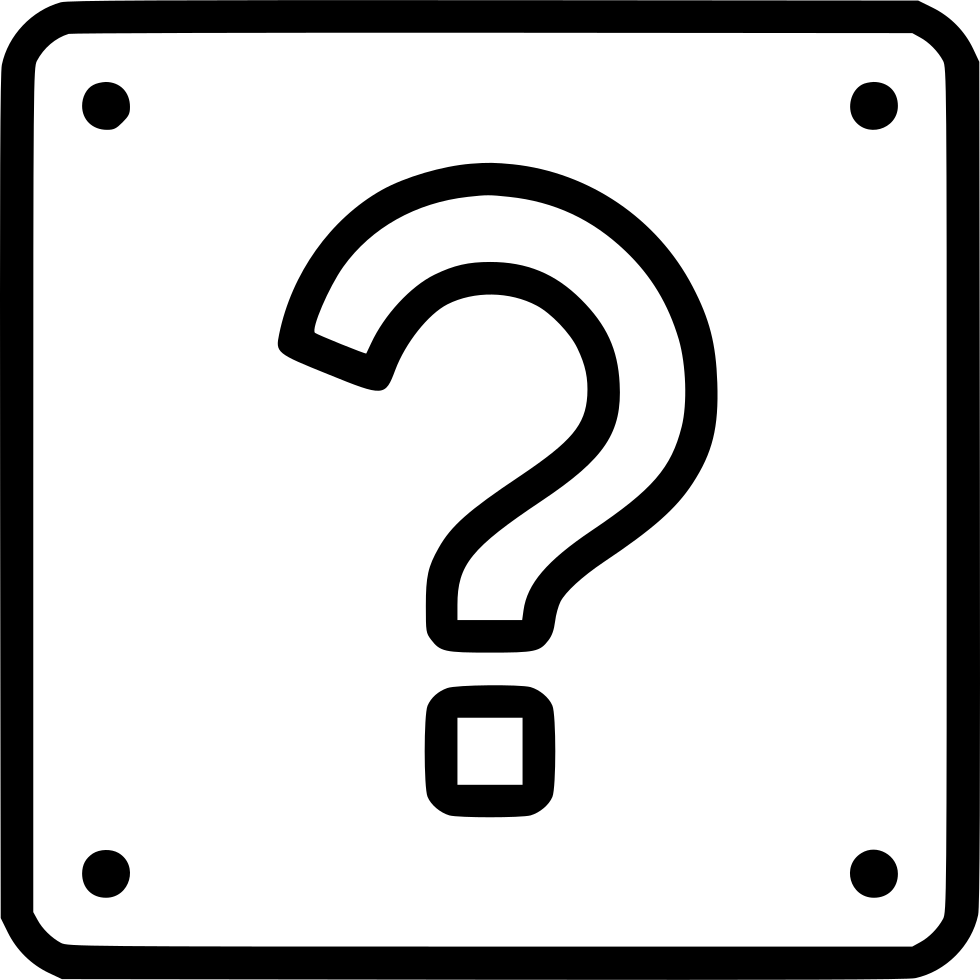 Mario Surprise Comments - Box Question Mark (980x980), Png Download