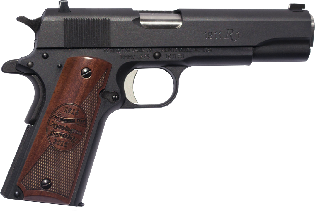 Model 1911 R1 - Remington Handgun (1075x720), Png Download