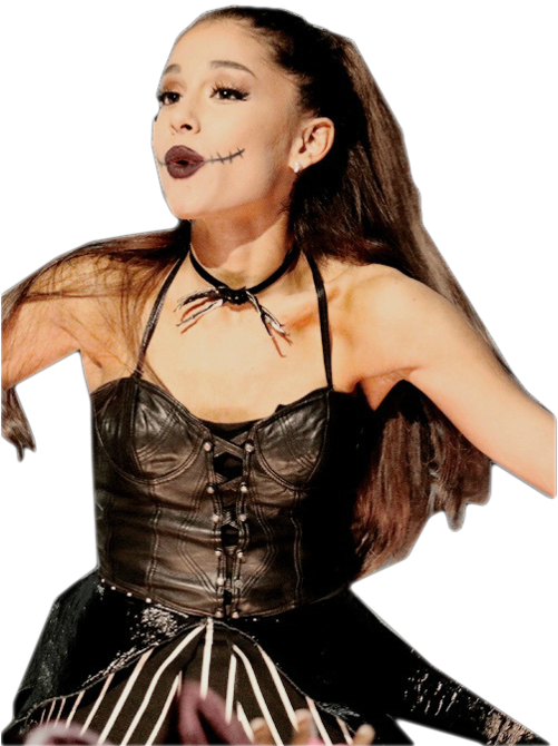Ariana Grande And Halloween Image - Ariana Grande Halloween Png (500x698), Png Download