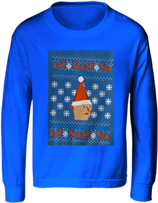 Youth Long Sleeve T-shirts - Runescape Ugly Sweater (433x433), Png Download