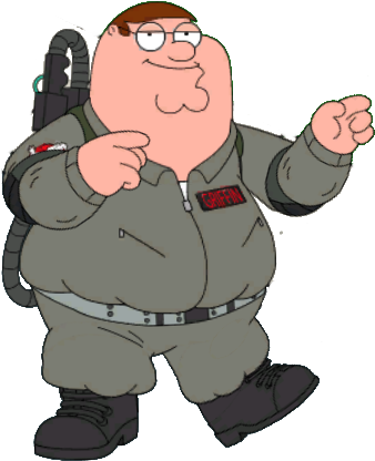 Ghostbuster Peter Dance 3 Ghostbuster Peter Dance - Ghostbuster Peter Family Guy (351x427), Png Download