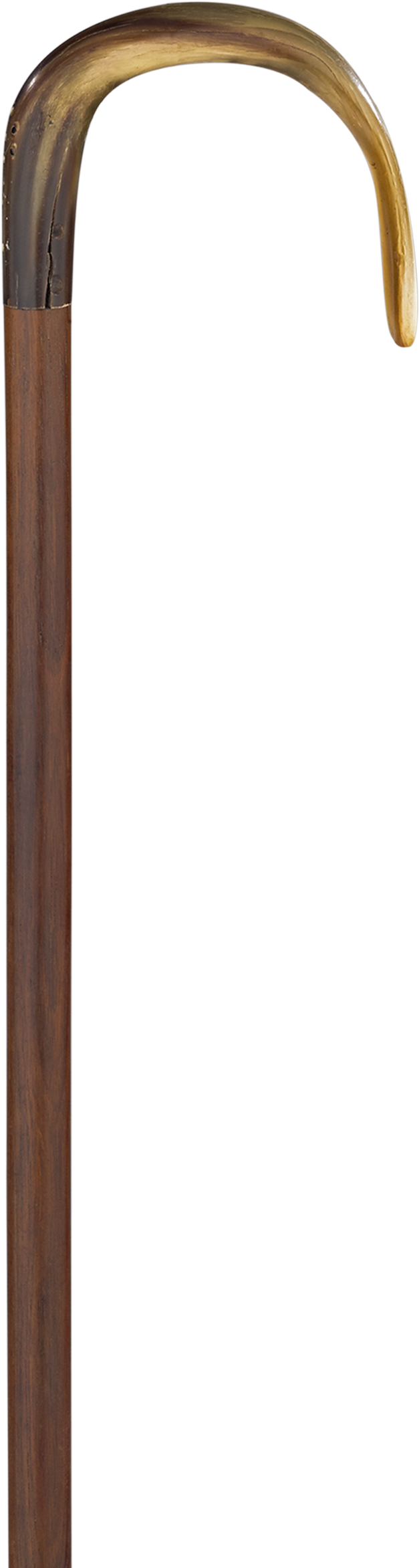 Horn Crook Handle Walking Stick - Bengala De Madeira Punho Curvo (2000x2500), Png Download