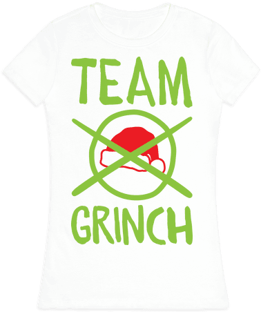 Team Grinch Womens T-shirt - T-shirt (484x484), Png Download
