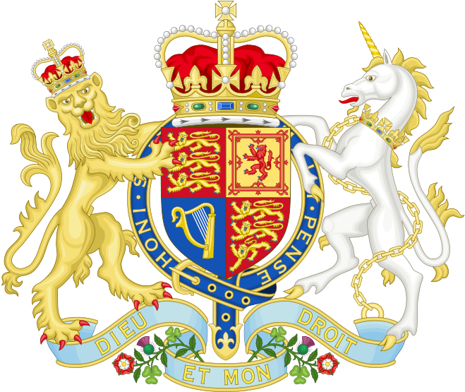 British And Nigerian Coat Of Arm - Royal Coat Of Arms Of The United Kingdom (690x600), Png Download