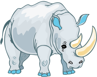 Rhino Png, Download Png Image With Transparent Background, - Transparent Rhino Clipart Png (400x318), Png Download