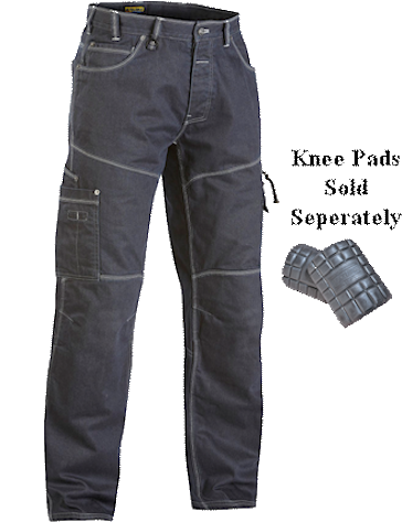 Cordura Denim Work Pants - Blaklader Foam Knee Pads 4011 Grey - For Use With Blaklader (500x500), Png Download