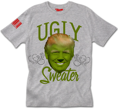 Grinch Tee - Crew Neck (406x406), Png Download