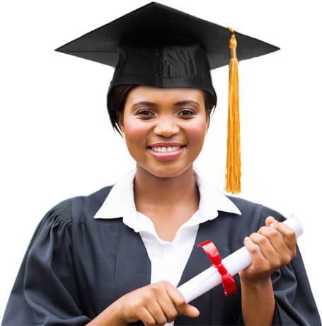 Students Graduation Png - Black Student Graduate Png (852x475), Png Download