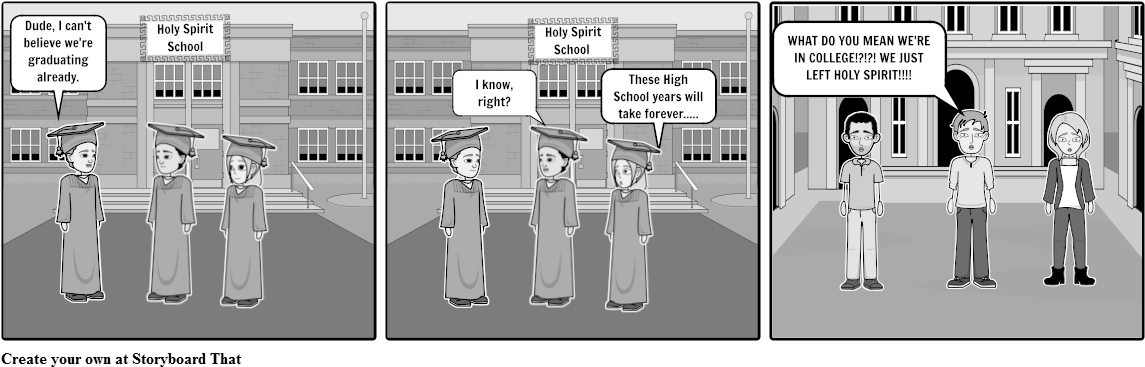 The Graduation - Cartoon (1164x385), Png Download