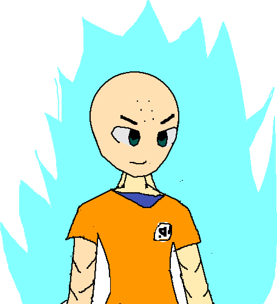 Krillin - Cartoon (1000x1000), Png Download