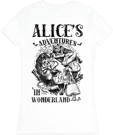 Alice Adventure In Wonderland Shirt (484x484), Png Download