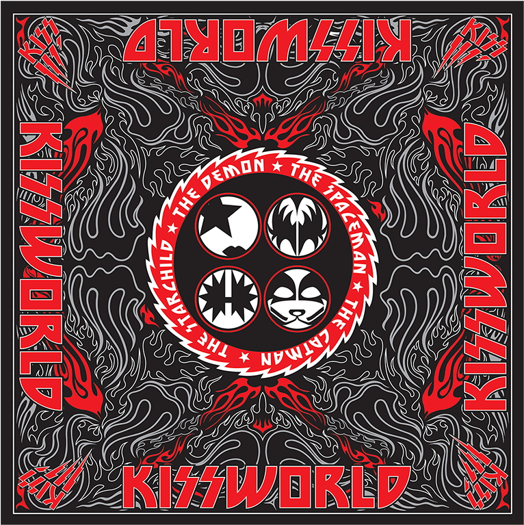 Kiss Kissworld 2017 Bandana (1000x1000), Png Download