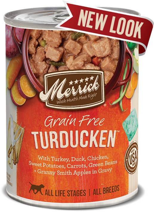 Grain Free Turducken In Gravy - Merrick Puppy Can Food (650x748), Png Download