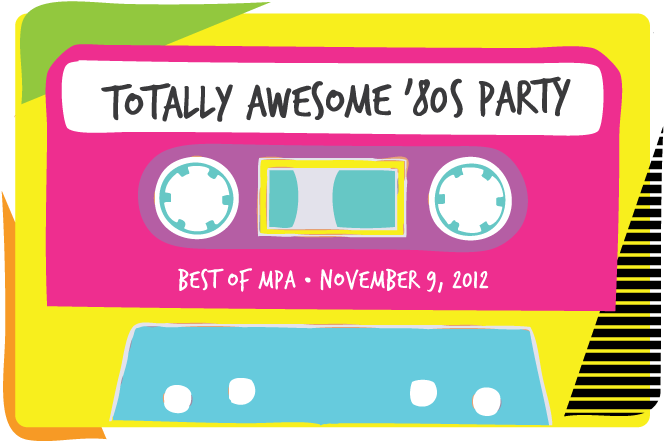 Save The Date For The Best Of Mpa - Totally Awesome 80s Party (739x517), Png Download