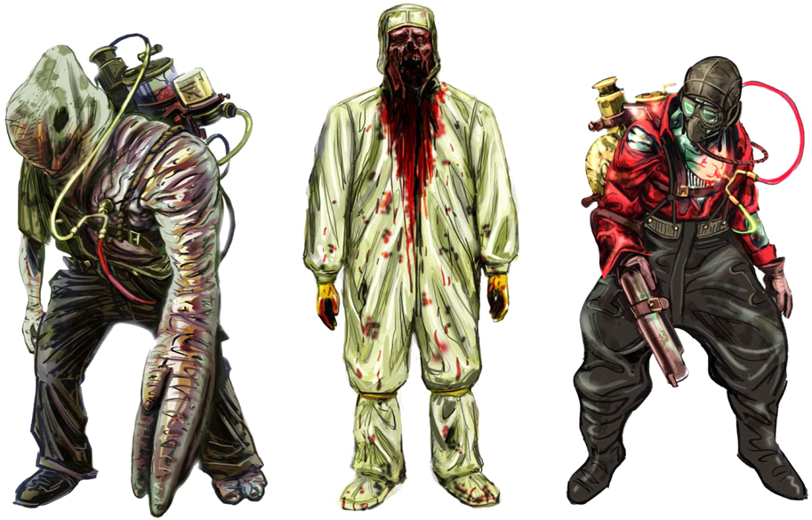 Image - Bioshock Splicer Concept Art (950x600), Png Download