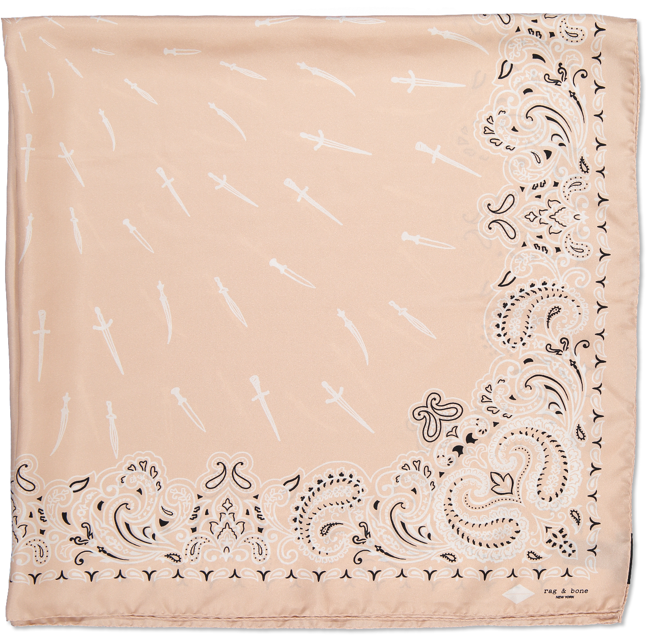Bandana Dagger Scarf Dusty Rose - Paper (1280x1920), Png Download