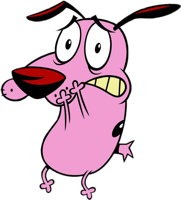 Scpinkcolor Pinkcolor Courage The Cowardly Dog Couraget - Cartoon Network Dog Show (617x679), Png Download