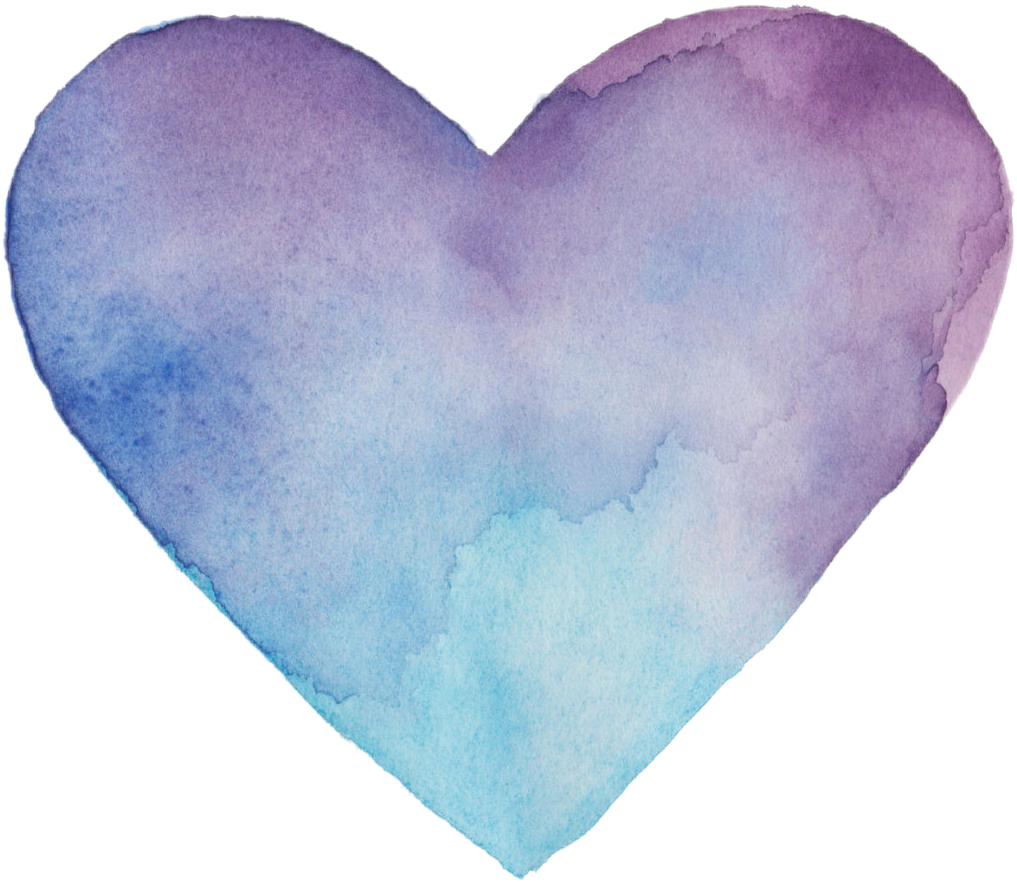 Heart Love Colorfull Blue Lila Vileta Tumblr Corazon - Heart (1017x882), Png Download