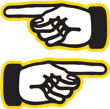 Fingers-sprite - Arrow (360x372), Png Download