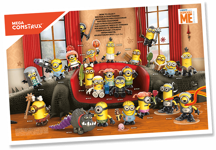 Round Up Your Favorite Minions - Despicable Me Mega Construx 9 (721x500), Png Download