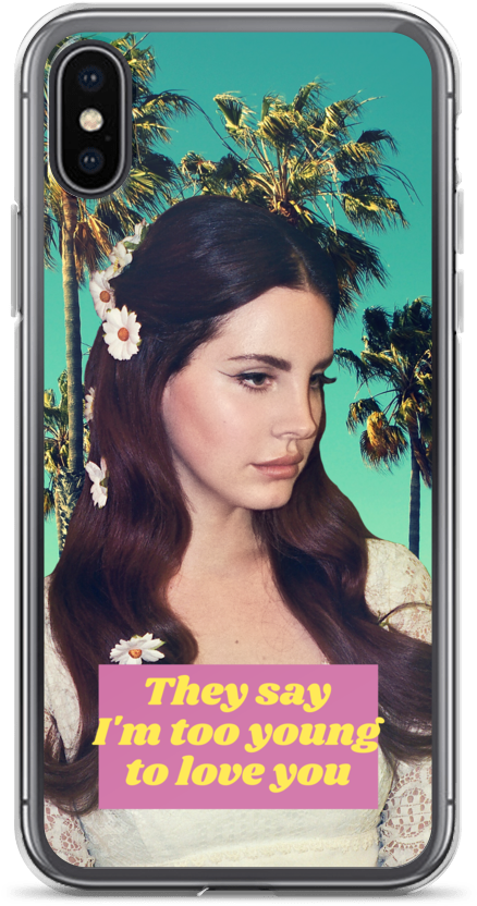 "palm Trees" Lana Del Rey Iphone - Journal Daily: Palm Trees, Lined Blank Journal Book, (1000x1000), Png Download