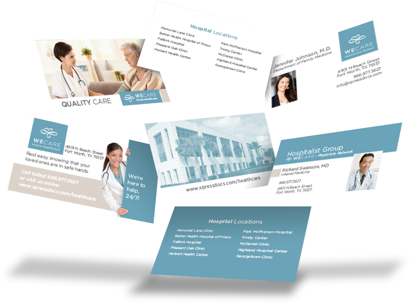 Healthcare Business Cards - Business Card (967x685), Png Download