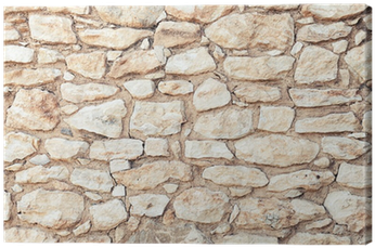 Background Photo Texture Of Yellow Stone Wall Canvas - Textura Muro De Piedra (400x400), Png Download