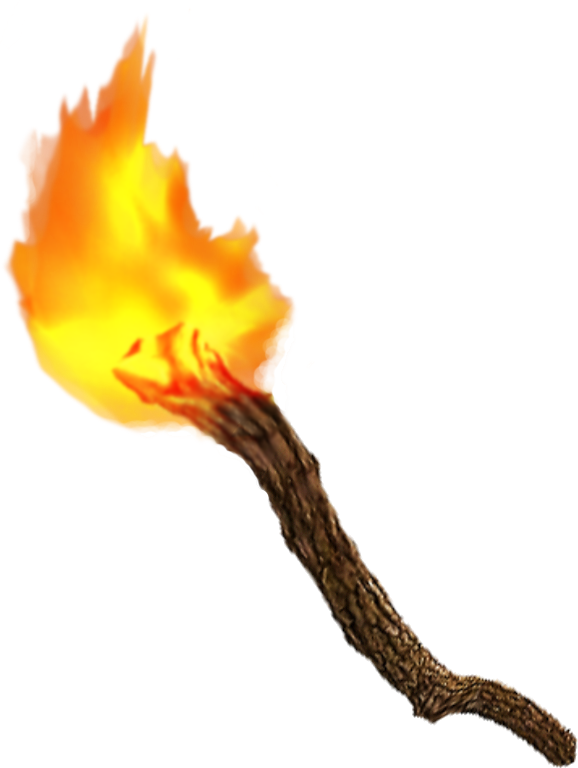Fire Torch Png (578x768), Png Download