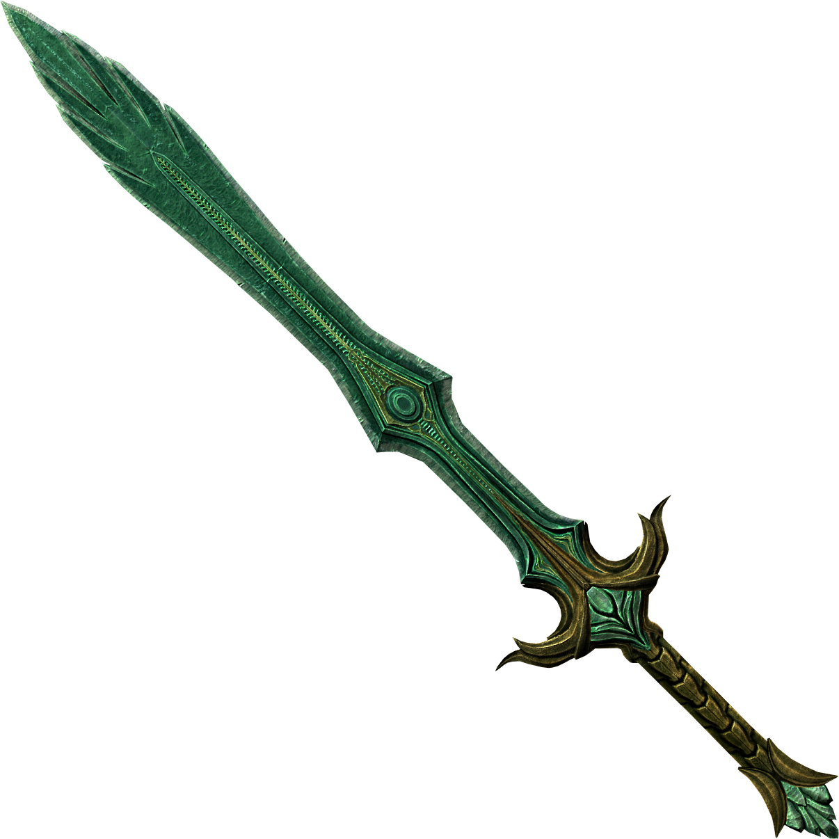 Vector Stock Glass The Elder Scrolls - Glass Sword D&d (1206x1206), Png Download