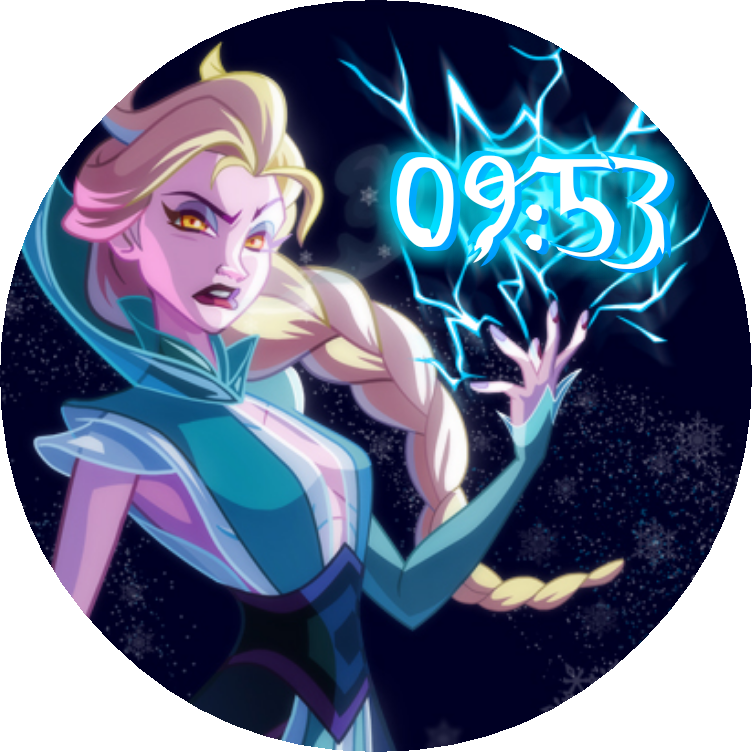 Epic Elsa Watch Face Preview (752x752), Png Download