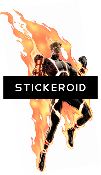 Human Torch (386x666), Png Download