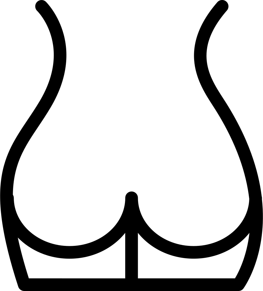 Png File Svg - Outline Of A Butt (886x980), Png Download