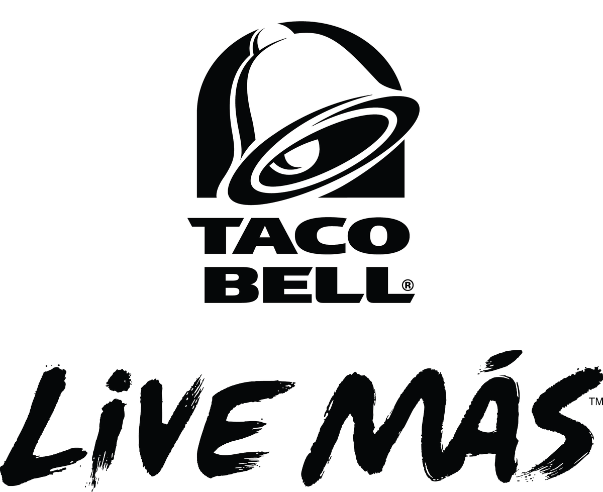 Taco Bell Logo Black And White (1200x979), Png Download