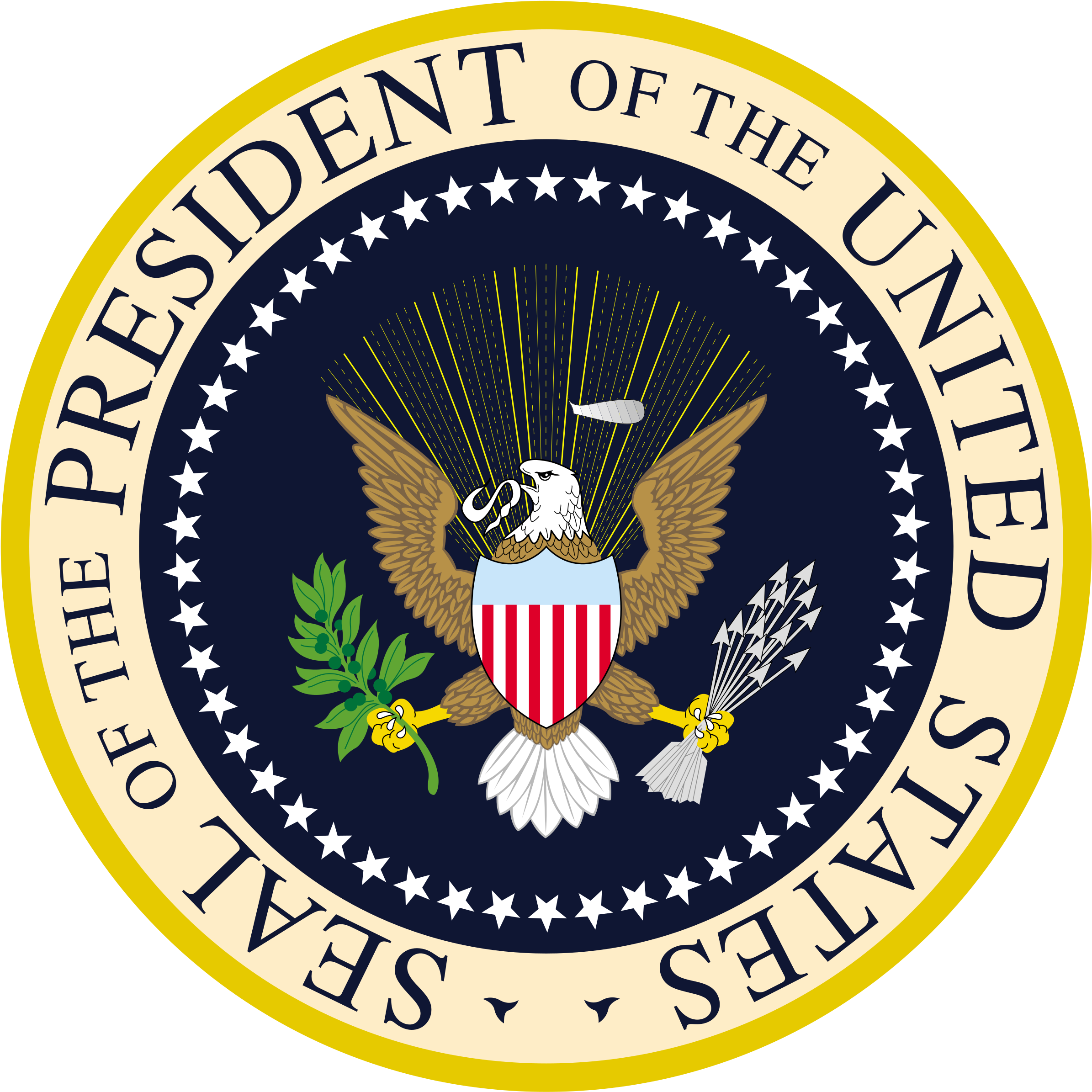 Seal Of The President Us Logo Png Transparent - Seal Of The President Of The United States (2400x2400), Png Download