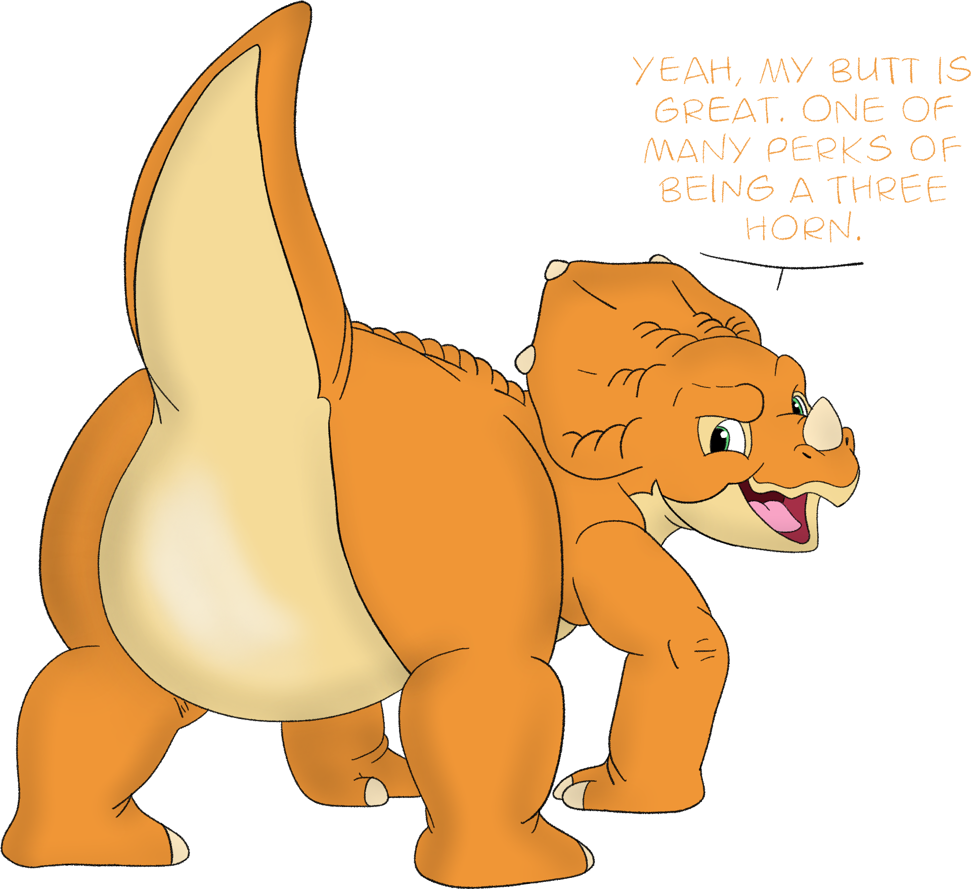 Cera's Booty - Land Before Time Cera Butt (2048x2048), Png Download