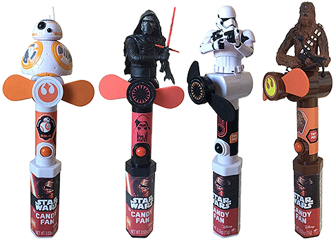 Star Wars Episode 7 Characters Fan Candy Toy For Fresh - Star Wars Toy Fan (500x500), Png Download