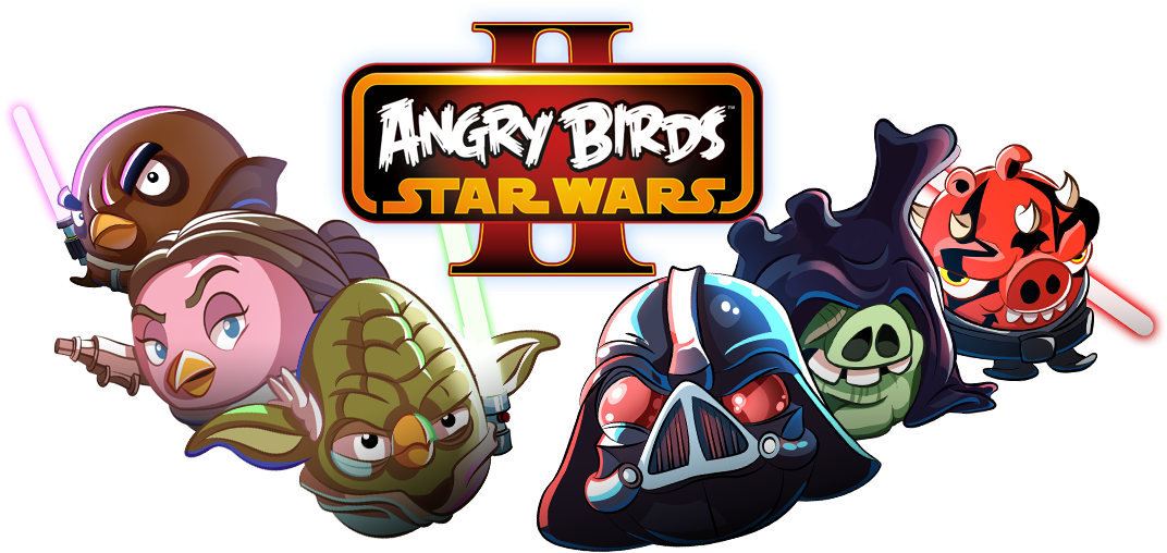 Free Angry Birds Star Wars Characters Yoda - Pc Game Angry Birds Star Wars Version 2 (1129x507), Png Download