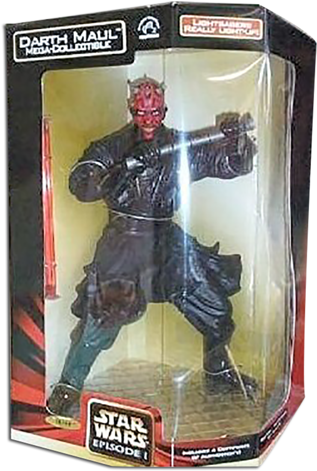 Star Wars Figurine Collectibles - 1999 Applause Star Wars Episode I 14" Darth Maul Mega (692x1000), Png Download