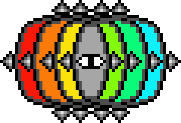 New Terraria Boss Mod - Terraria Boss Pixel Art (640x490), Png Download