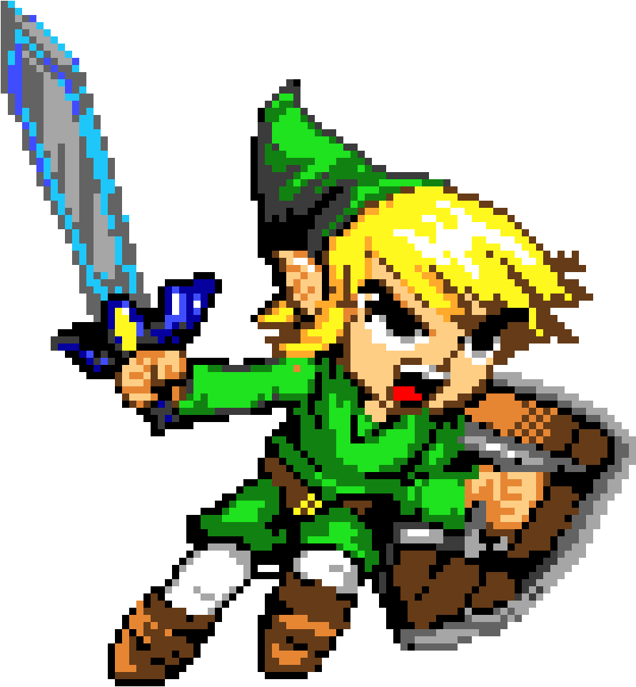 Toon Link - Pixel Art (1000x1020), Png Download