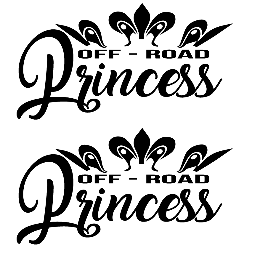 Ford Gmc Chevy Dodge Jeep Toyota 4 X 4 Off Road Princess - Calligraphy (861x861), Png Download