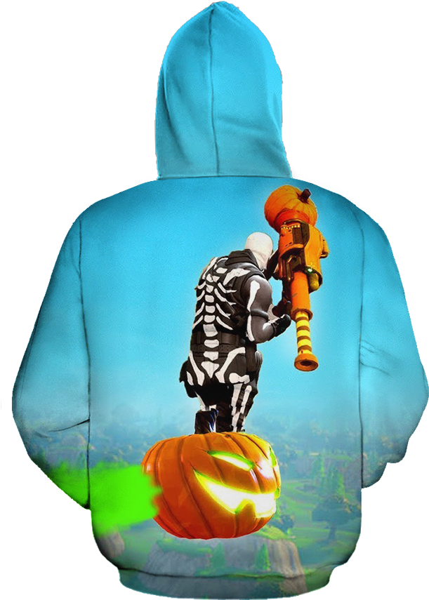 Fortnite Skull Trooper 3d Hoodie - Hoodie (1024x1024), Png Download
