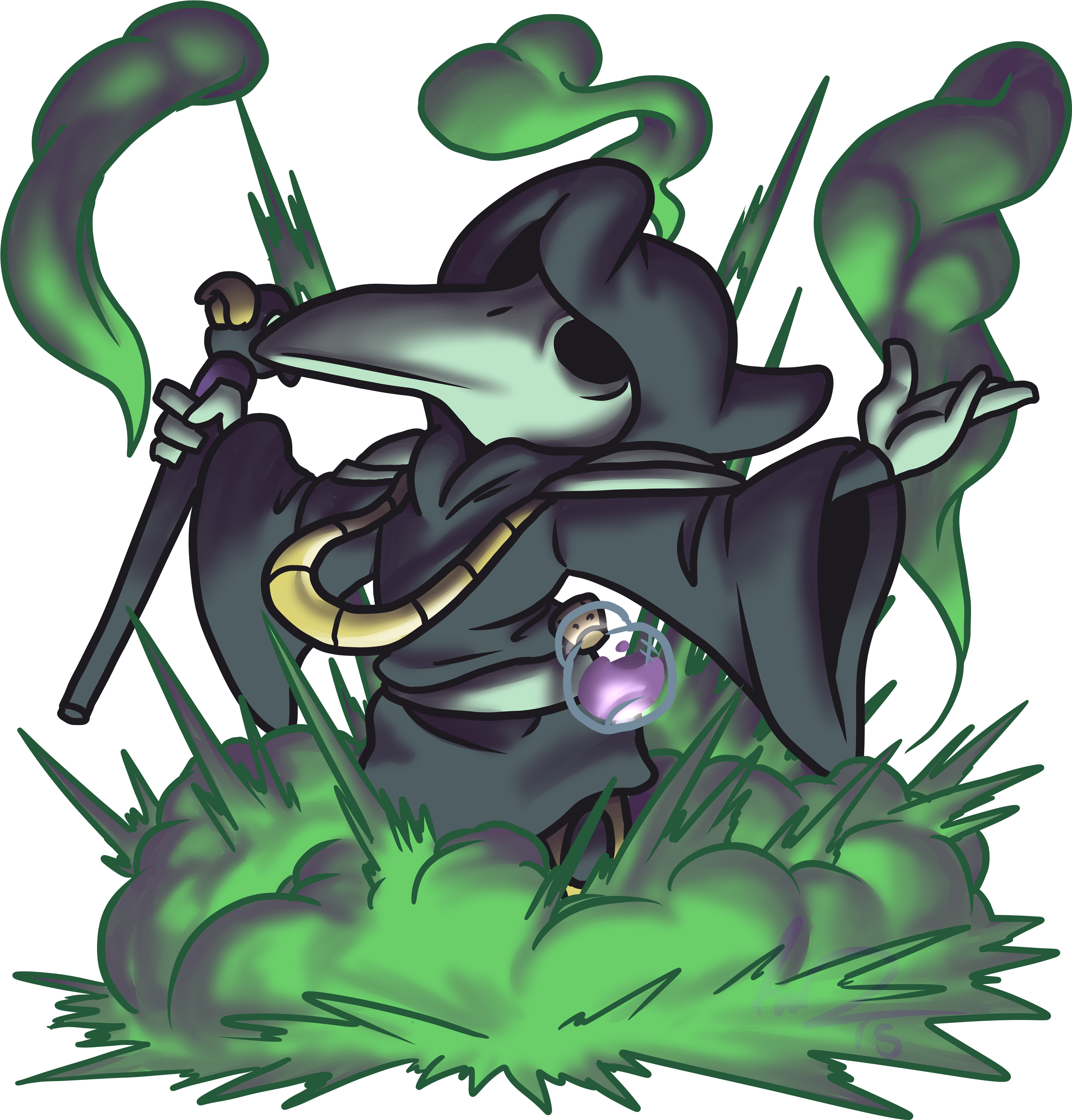 Plague Knight - Topspinthefuzzy Art (4377x4416), Png Download