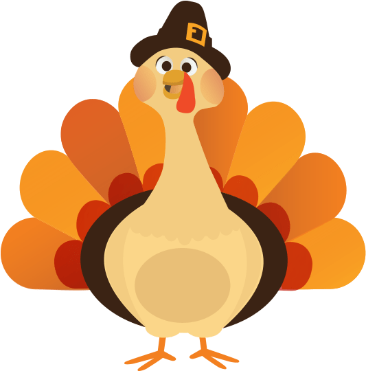 Happy Thanksgiving - 感恩 节 火 鸡 (606x606), Png Download