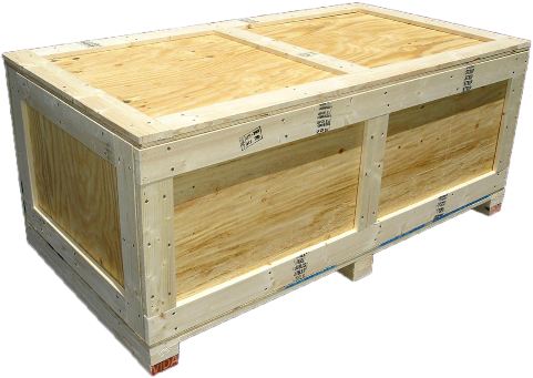 Crate & Freight - Pallet Shipping Crates (481x341), Png Download