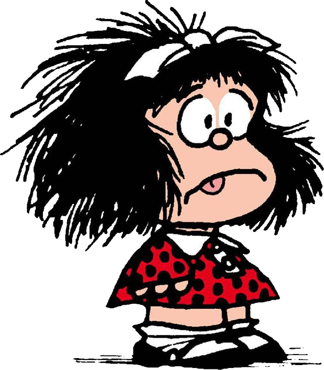 Imágenes De Mafalda Con Fondo Transparente, Descarga - Mafalda Estoy Exhausta Grande [book] (651x742), Png Download