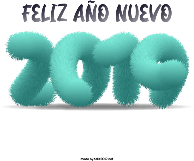 Png De Feliz Año Nuevo - 2019 (740x636), Png Download
