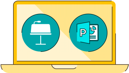 Powerpoint Vs Keynote - Keynote (516x300), Png Download