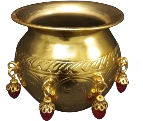 Mangal Kalash - Brass (500x500), Png Download